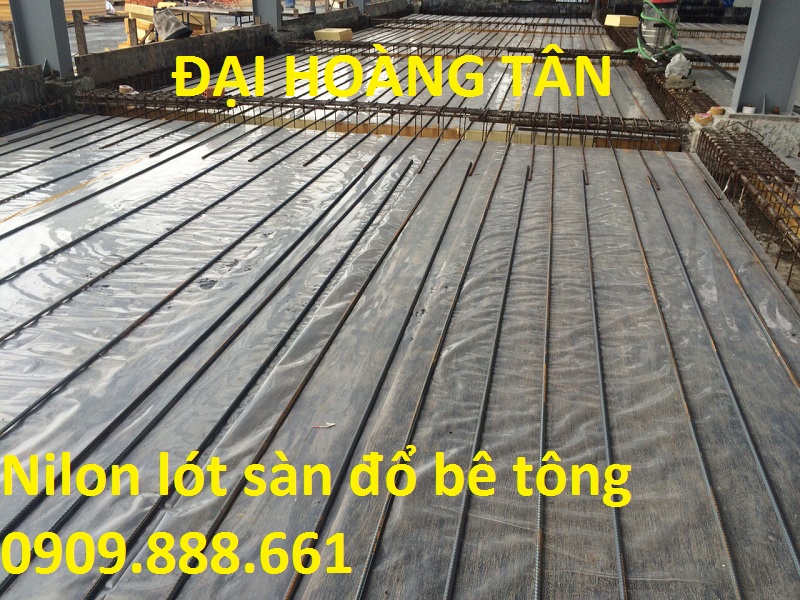 nilon lót sàn đổ bê tông